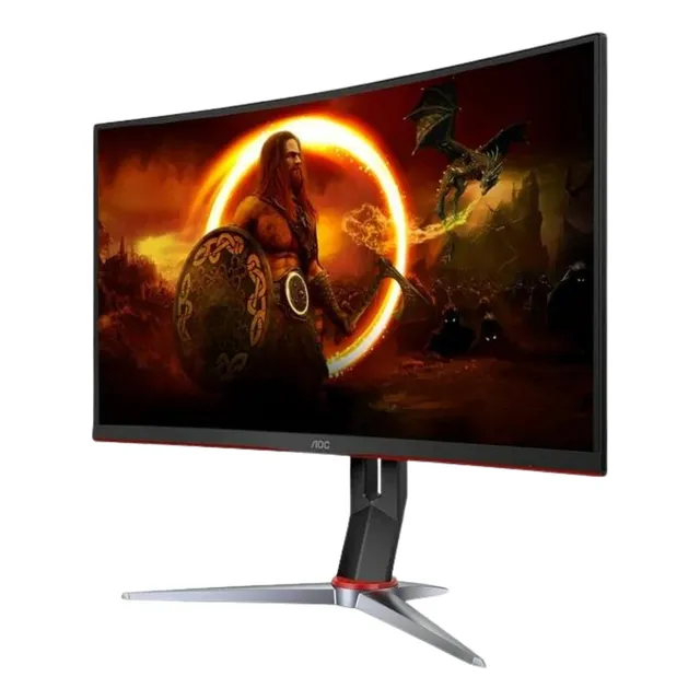 Monitor Gamer Curvo Aoc C24g2 23.8 Fhd Freesync 165hz Negro