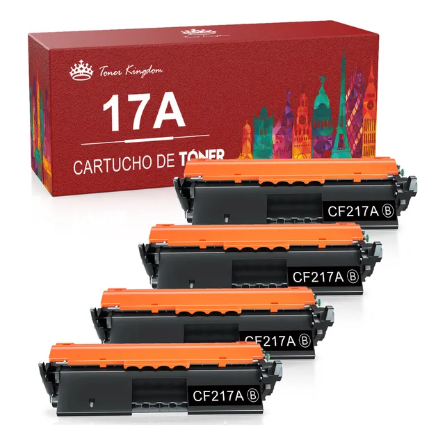 Pack 4 Toner Compatible Con Hp Cf217a 17a M102w Mfp M130fw