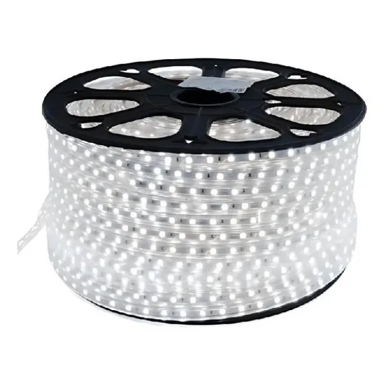 Cinta Led 5050, 6500k, 110v. Rollo 50 Metros. C Conector