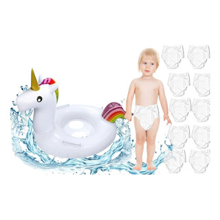 Salvavidas Flotador Bebé Unicornio Andadera+10pañal Acuático Salvavidas Flotador Bebé Unicornio Andadera+10pañal Acuático