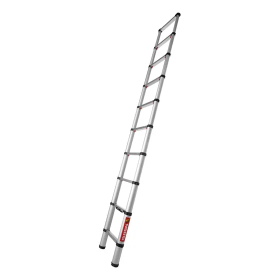 Escalera Telescópica Aluminio 3.0 Mts Telesteps Línea Eco Color Plateado
