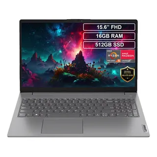 Laptop Lenovo V15 G4 15.6 Fhd, Amd Ryzen 5 7520u 16gb 512gb Color Gris Oscuro