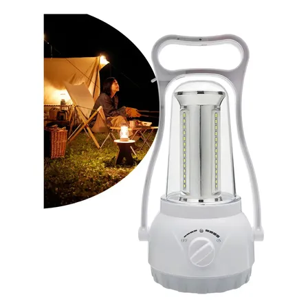 Lanterna Lampião Recarregável 42 Leds 2400mah Cor Branco Branco 8v