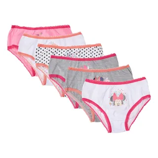 Kit 6 Calcinhas Infantis Disney Minnie Lupo Kit 6 Calcinhas Infantis Disney Minnie Lupo