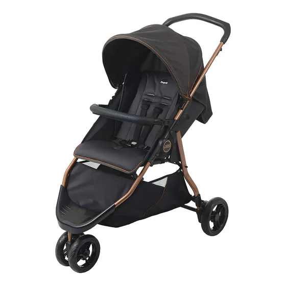 Carrinho Bebê Berço Passeio 0 Até 15kg Reclinável Burigotto Cor Cobre