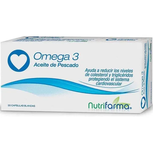 Nutrifarma Omega 3 Aceite De Pescado 30 Caps Colesterol Sabor No
