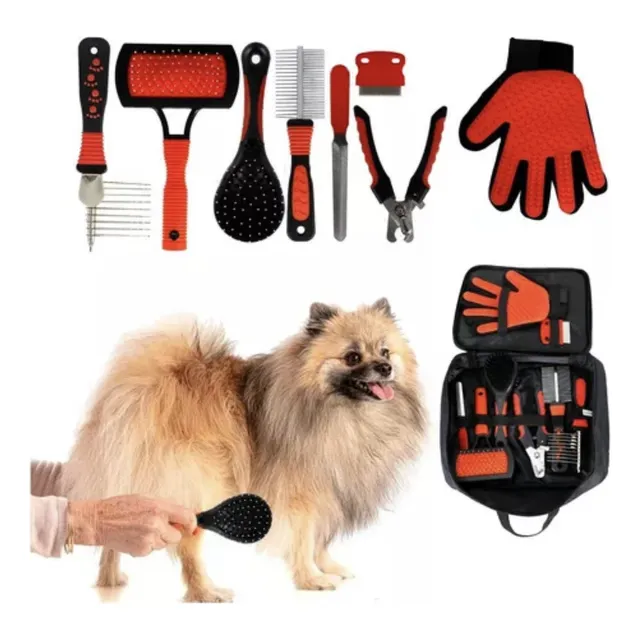 Kit De 8 Accesorios Para Mascotas, Estetica,higiene Aseo