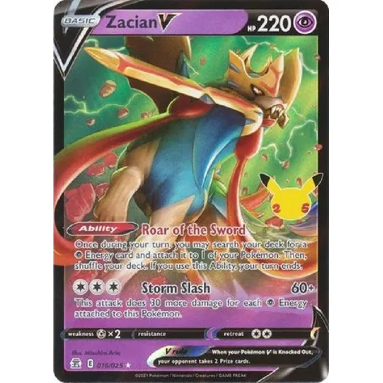 Zacian V 16/25 Ultra Raro Pokemon Tcg