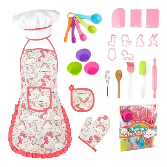Kits De Chef Para Hornear Para Niñas Con Delantal 