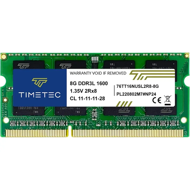 Timetec 8gb Sodimm Ddr3 Ddr3l 1600mhz Ram Laptop