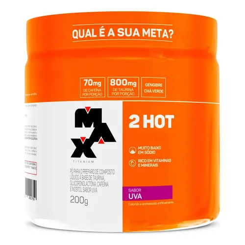 Termogênico Max Titanium 2HOT Sabor Abacaxi com Hortelã 200g