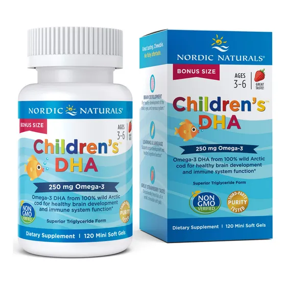 Soft Gels Children's Dha Fresa 250 Mg Omega 120 Unidades