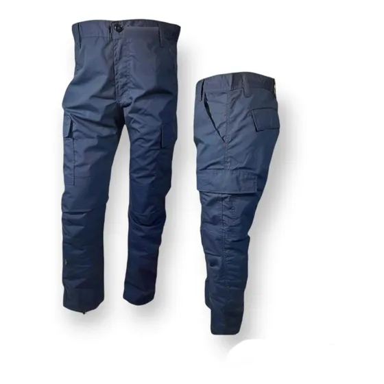 Pantalón Ranger Táctico Reforzado 6 Bolsillos Comando Azul