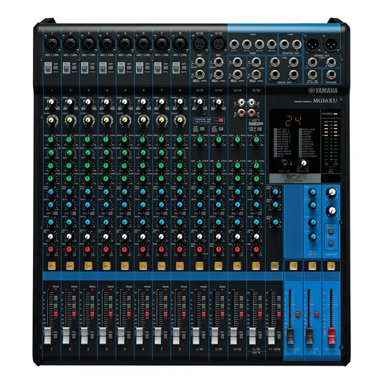 Mezcladora Yamaha 16 Canal Con Efectos Y Conexion Usb Mg16xu