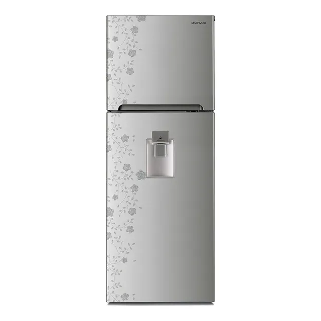 Refrigerador con freezer Daewoo DFR-40510GNDG color metal silver con capacidad de 396L