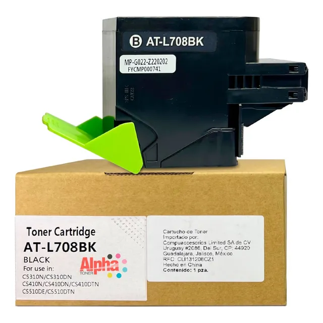 Kit 4 Toner Compatible Lex 708 / Cs310 / Cs410 / Cs510