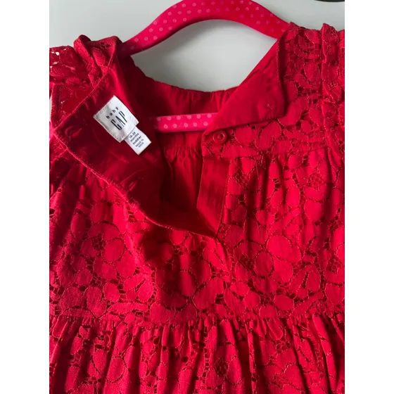 Vestido Niña Gap Talla 18-24 Meses Color Rojo