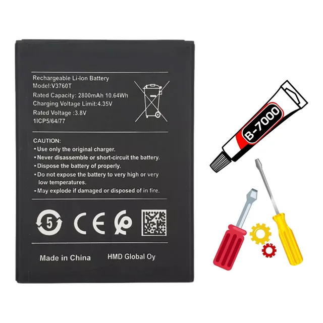 Baterla Para Nokia C2 (ta1263) V3760t + Kit Reparo