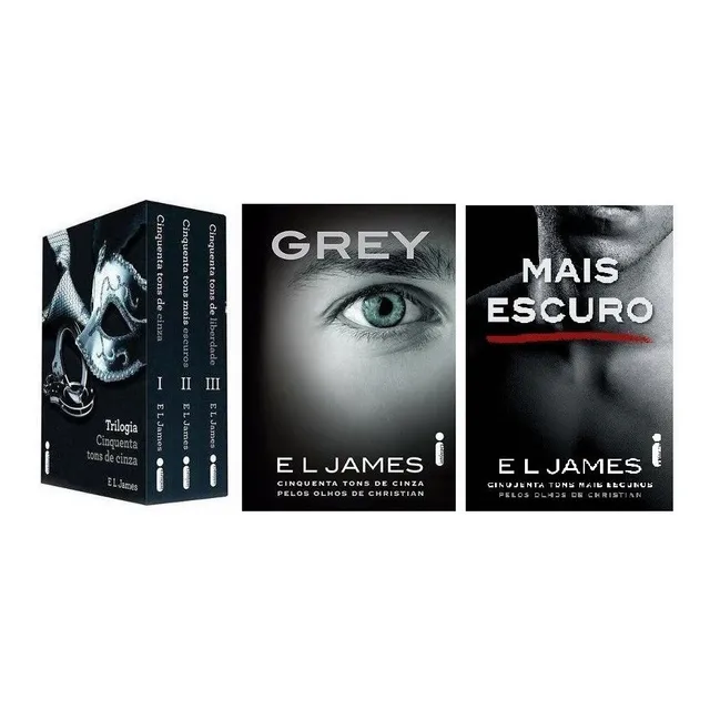 Coleção 50 Cinquenta Tons De Cinza Completa (5 Livros) Grey