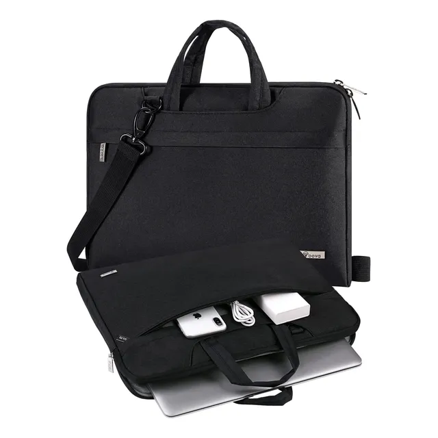 Bolso Para Notebook V Voova, Con Correa, 16 Pulgadas, Negro