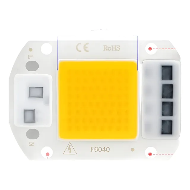 Lámpara Led Cob  50w Ac 110v, Ic Inteligente Tipo Chip