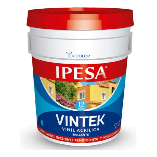 Cubeta Pintura Vintek Lavable 12 Años Mejor Que Comex.