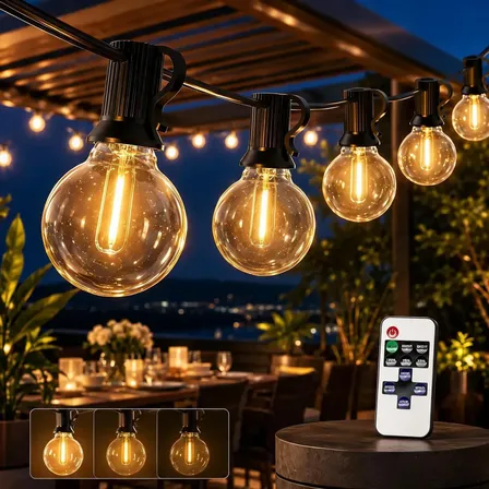 G40 Varal De Luzes Led Bluetooth 15m 20+2 Lâmpadas Control 127/220v