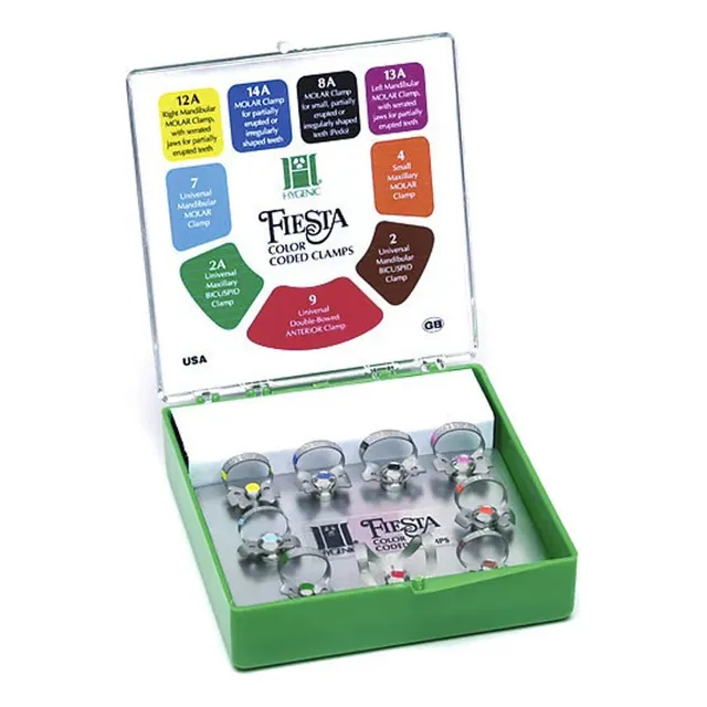 Set Grapas Hysolate Fiesta 9 Porta Clamp Estuche Metalico