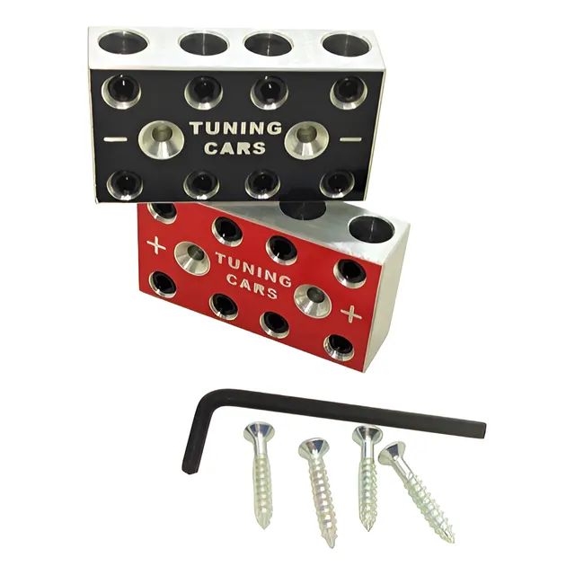 Bloco Distribuidor Tc 4x4 8vias Barramento Fixa Até 70mm Par