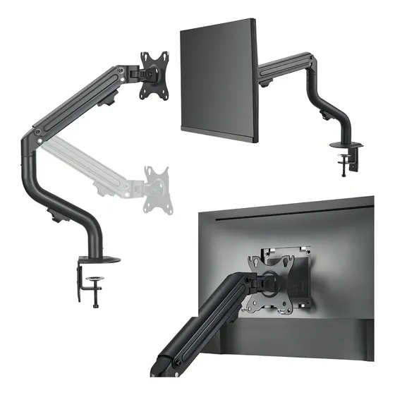 Suporte Esg-10 Para Monitor/tv Articulado Com Gás Evolut Cor Preto