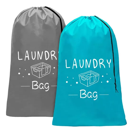 Bolsas De Ropa Sucia Para Viajar, 2 Piezas, Verde Y Gris