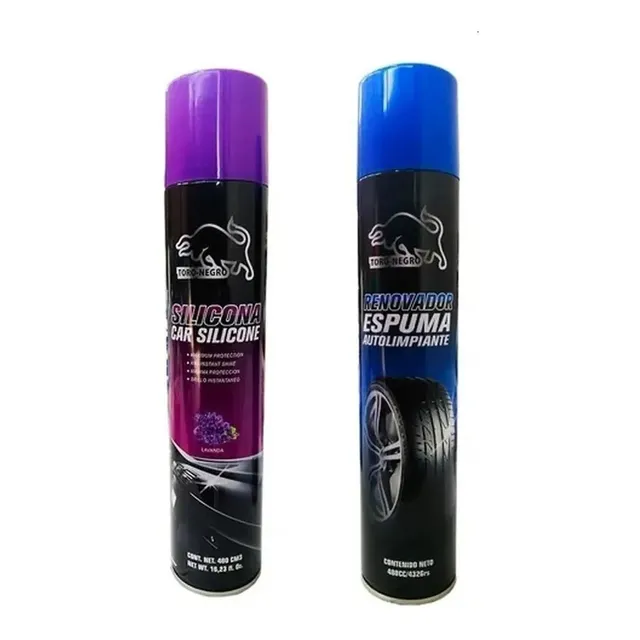 Pack Renovador Neumatico + Silicona 480cc Limpieza New Model