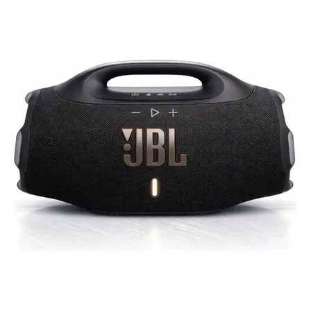 Caixa De Som Jbl Boombox 4 Bluetooth Som 210w Jbl Pro Ai Sound Boost Graves Personalizáveis Bateria De Até 34h Ip68 Áudio Lossless Preta Preto 127/220v