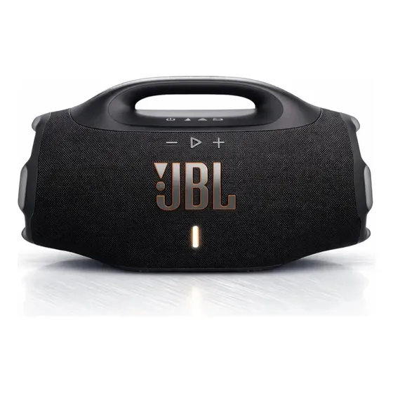 Caixa De Som Jbl Boombox 4 Bluetooth Som 210w Jbl Pro Ai Sound Boost Graves Personalizáveis Bateria De Até 34h Ip68 Áudio Lossless Preta