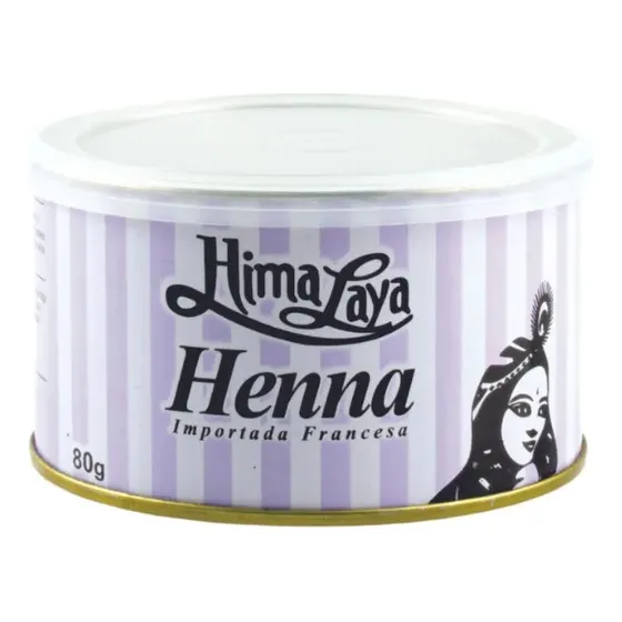 Henna Importada Francesa Em Pó Himalaya 80g - Cor Dourada