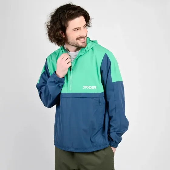Cortaviento Impermeable Spyder Outdoor Verde Hombre