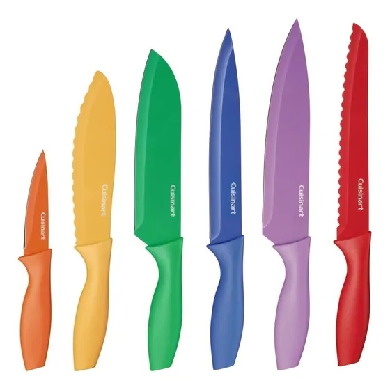 Set Juego Kit Cuchillos Cuisinart Original 12 Piezas Colores