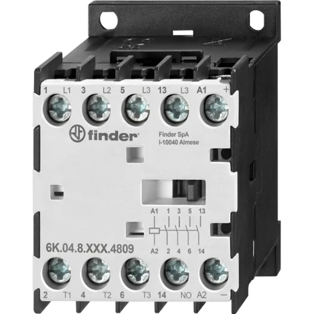 Mini Contactor Indust 24v Dc 3na+1nc 12a Finder 6k0490244712