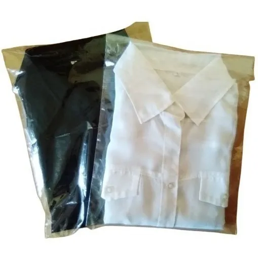 Camisas Blanca O Negra Traslúcidas  L  Manga Larga Dama