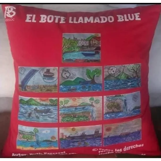 Funda Para Cojín Sin Relleno, Ilustrado Con Cuento Infantil