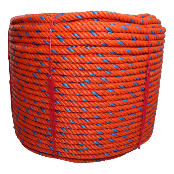 Mazo Cuerda Soga De Polipropileno 1/2 De 21 Kgs - 273 Mts Naranja Oscuro