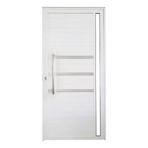 Porta Lambril De Alumínio Direita 210 X 80cm Com Friso E