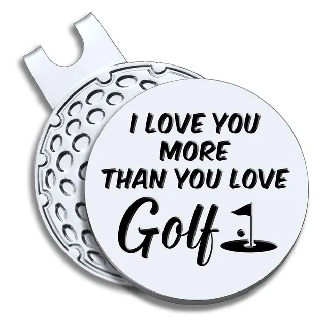 Geygie I Love You More Than Golf Ball Marker Clip Magnetico