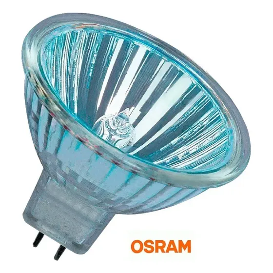 Kit 02 Lampada Halogena Mr16 50w 12v Gx-5.3 Decostar Osram