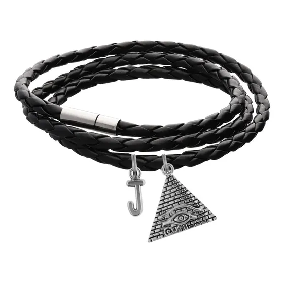 Pulsera Ojo Horus Piramide Brazalete Dije Egipcio Letra Moda