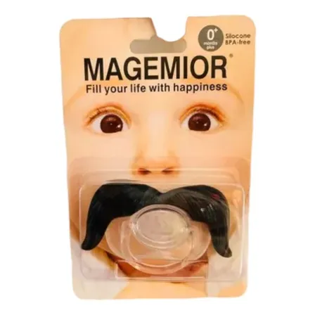 Chupete Bigote  Para Bebes 0+ Meses