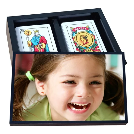 Juego De Naipes - Tapa Personalizada. Regalo Día De La Madre