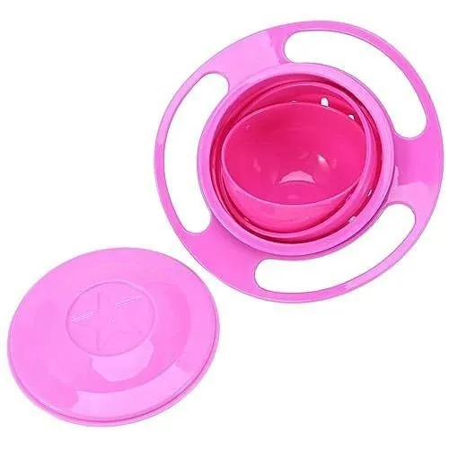 Plato Gyro Bowl Antiderrame 360 Niños Bebe Taza
