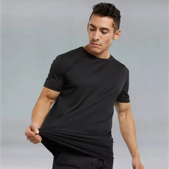 Camiseta Masculina Anti Odor Tech Modal Básica Não Amassa