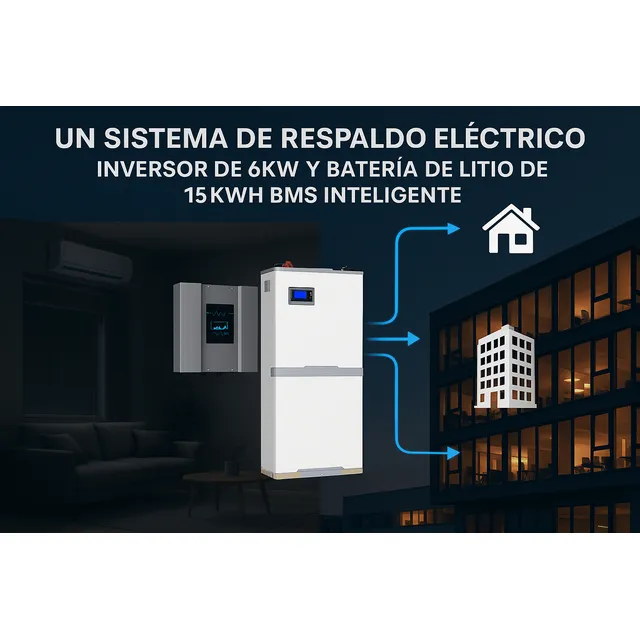 Planta Eléctrica 7kva Inversor Y Batería De Litio Lp4 15kwh
